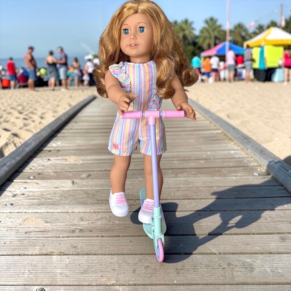 American Girl Truly Me Doll #33 with 3 Outfits & Scooter